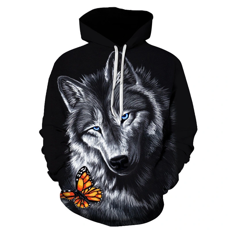 3D Digital Printing Fashion Trend Hooded Sweater Hoodie