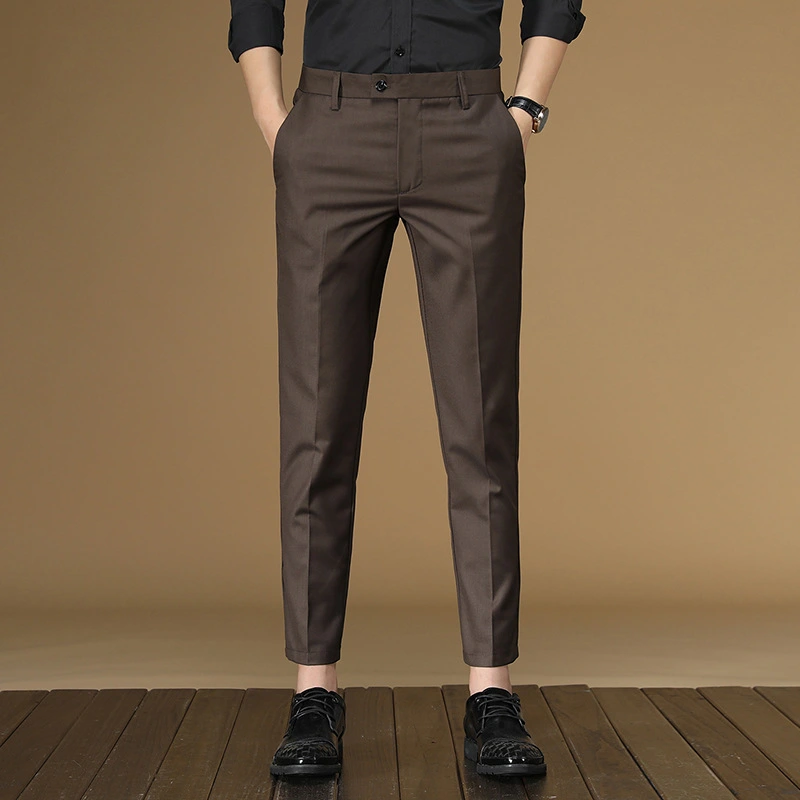 British Style Casual Trousers Men's High Nine-point Trousers And Feet Pants