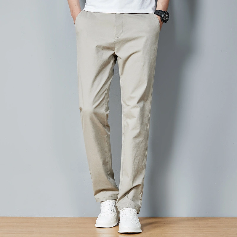 Pants Casual Pants Men's Loose Straight Trousers Ice Silk Men's Trousers