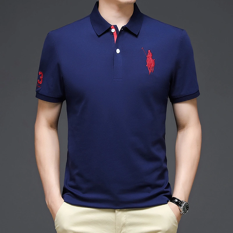 2021 Summer New Paul Men's Short-sleeved T-shirt Polo Shirt