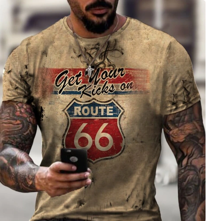  New Cross-border Men's Casual Sports T-shirt