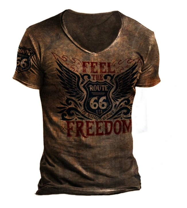  New Cross-border Men's Casual Sports T-shirt