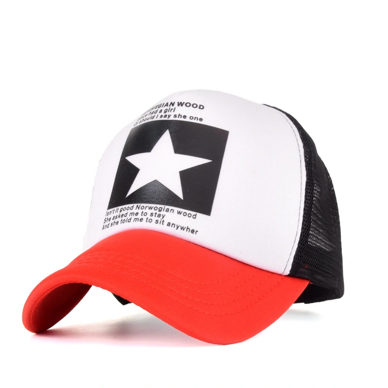 Big Five-pointed Star Pattern Tennis Baseball Cap