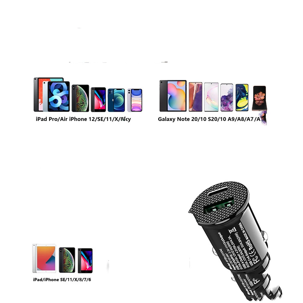 PD  QC3.0 Mini 30W Super Fast Car Charger Factory