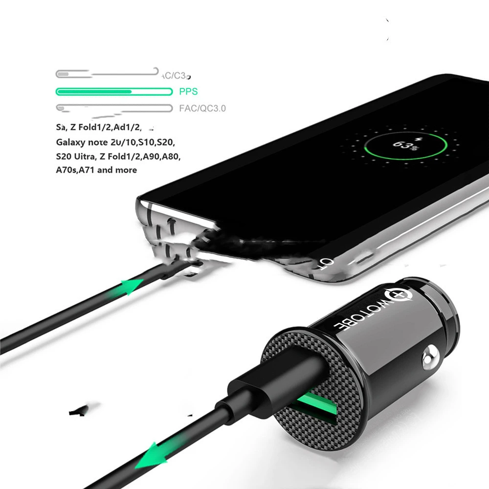 PD  QC3.0 Mini 30W Super Fast Car Charger Factory