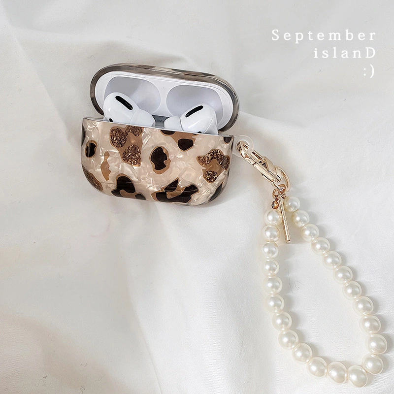 Compatible with Apple, Compatible with Apple , Luxury Headset Case For AirPods Pro 3 Retro Leopard Pattern Soft Earphone Case
