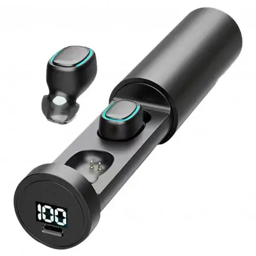 5.0 Digital Display Touch HiFi Binaural Sports Tws Wireless Bluetooth Headset Mini Pull