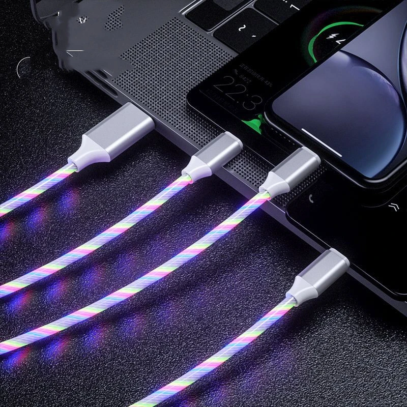 One For Three Streamer Data Cable Colorful Marquee