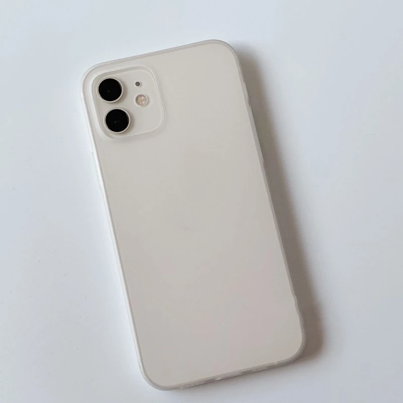 Ultra-thin Simple Frosted White Mobile Phone Soft Shell Skin-friendly