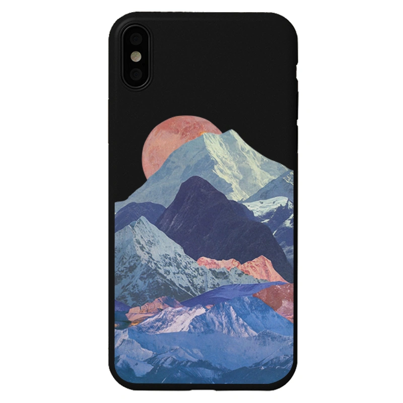 Snow Mountain Landscape Apple X Huawei Nova5pro Mobile Phone Case