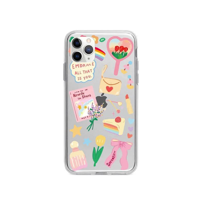 Compatible with Apple , Original Cartoon Apple 12 Pro Case 11 Transparent 7  8plus For 6S XR Cute Se2