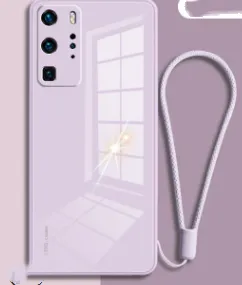 P40pro Mobile Phone Case Macaron Glass
