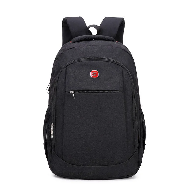 Backpack Solid Color Lightweight Student School Bag