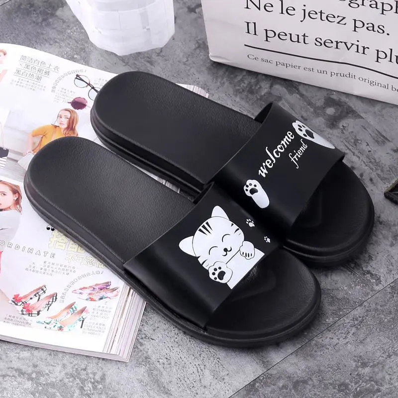 Super Cute And Cute Thick-soled Home Bathroom Non-slip Deodorant Slippers