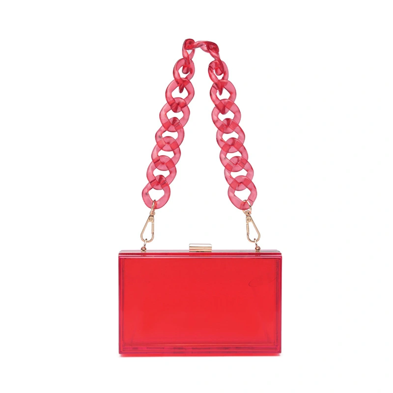 Acrylic Transparent One-shoulder Messenger Mini Square Bag