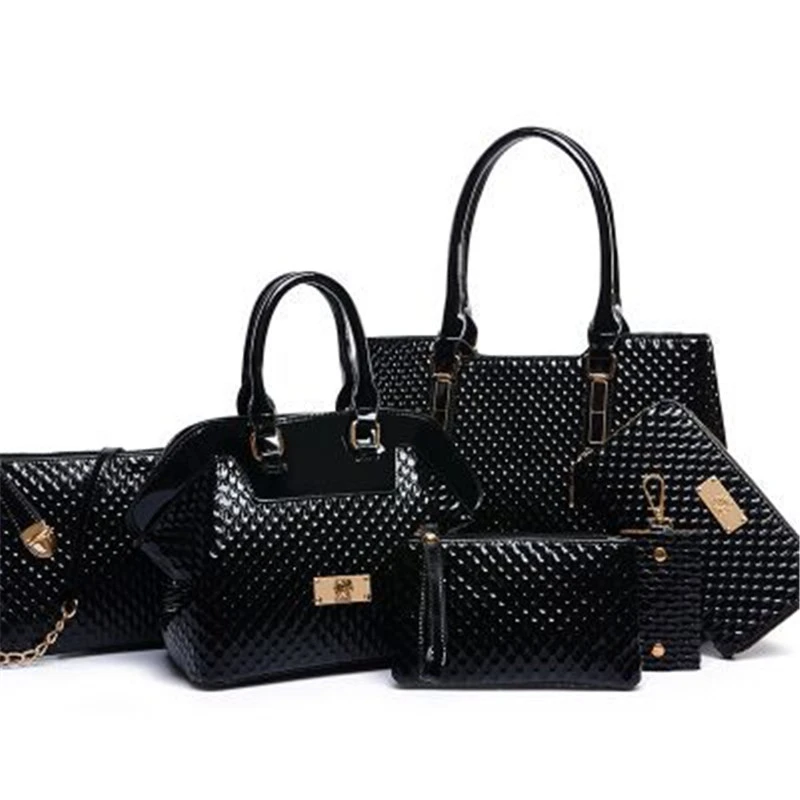 Diamond Pattern Picture Mother Bag Six-piece Female