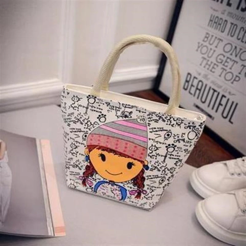 Hand-Held Large-Capacity Canvas Bag Handbag Women