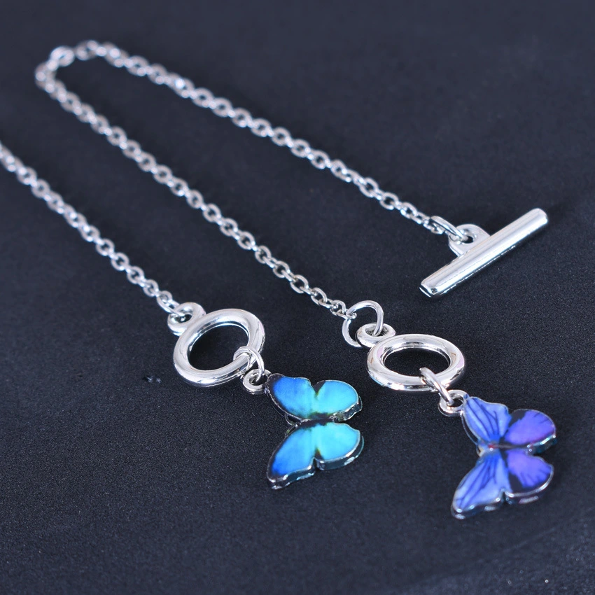 Fantasy Blue Butterfly Ot Buckle Bracelet