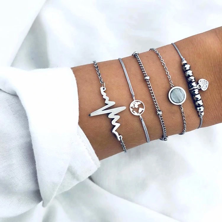ECG Love Bracelet Female Ins Niche Design