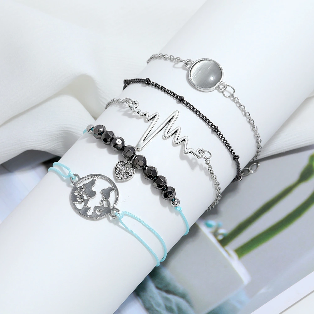 ECG Love Bracelet Female Ins Niche Design