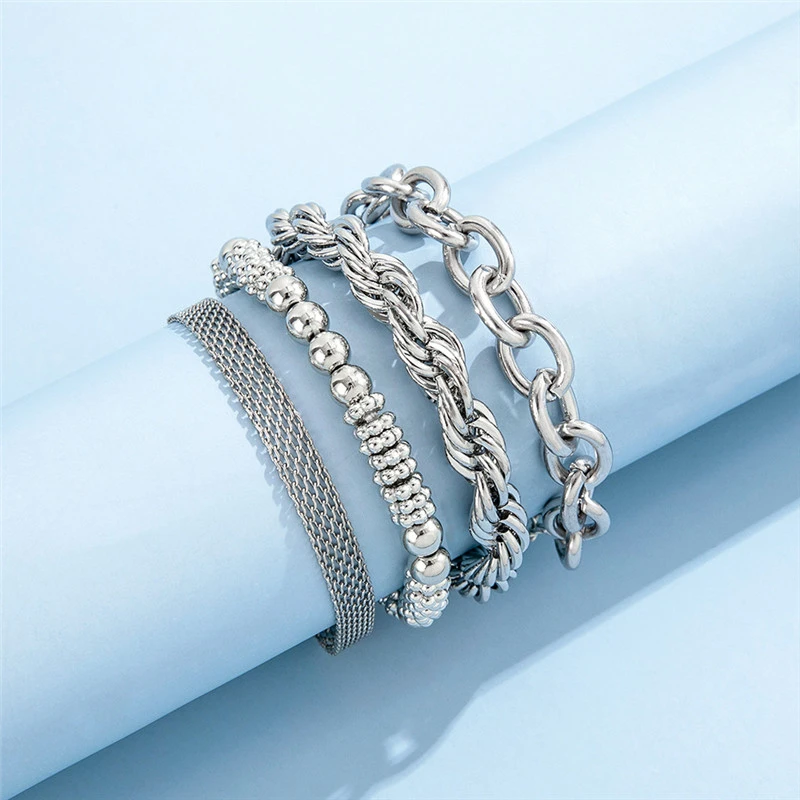 Personality Geometric Simple Winding Twist Bracelet