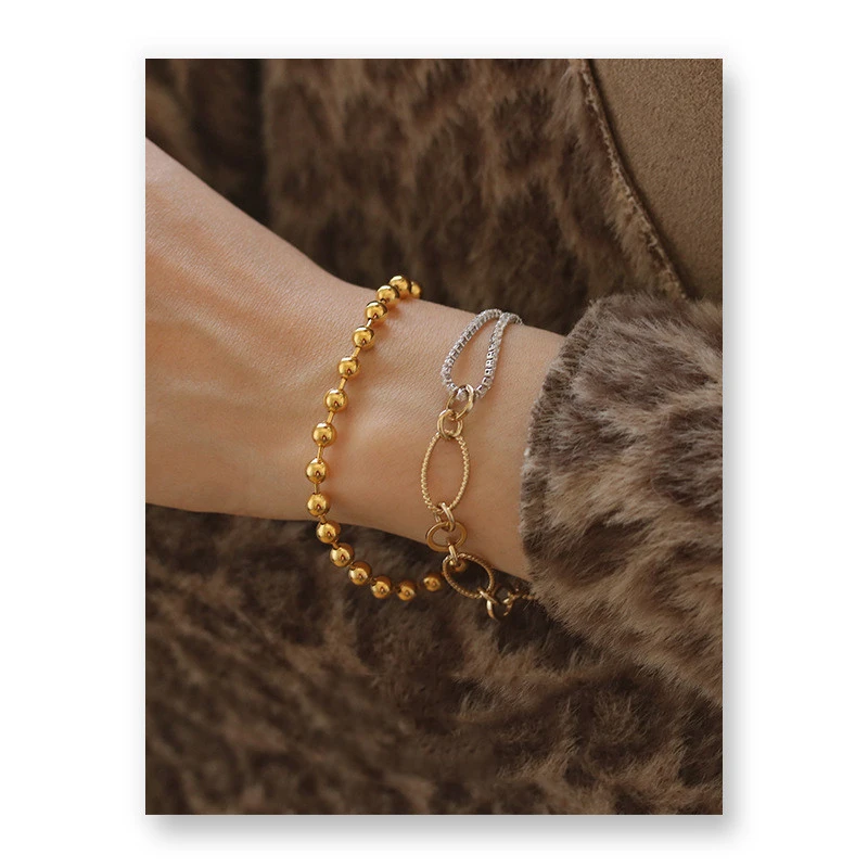 Simple Hip-hop Personality Zircon Chain Bracelet Bracelet