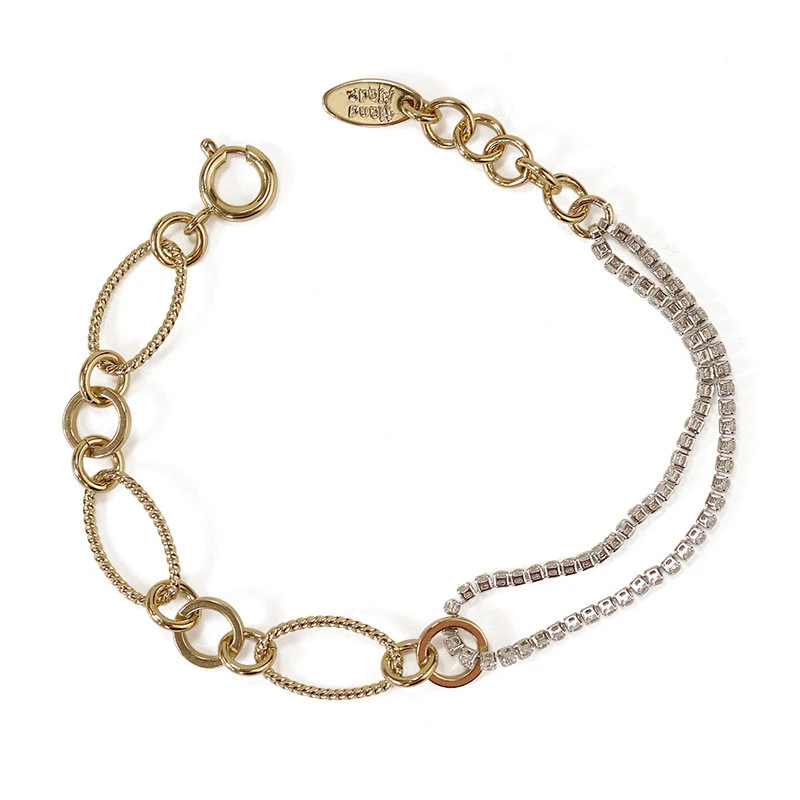 Simple Hip-hop Personality Zircon Chain Bracelet Bracelet