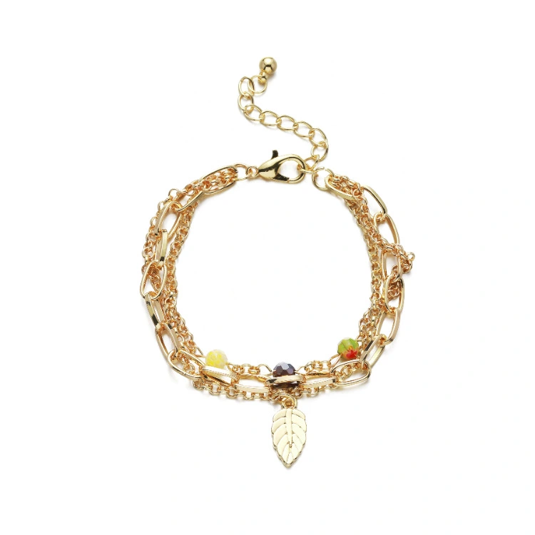 Holiday Style Bracelet Creative Alloy Leaf Accessories