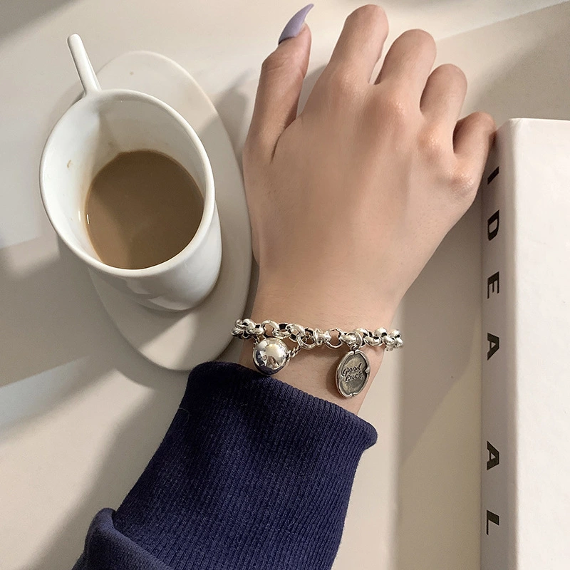 Round Ball Round Brand Ladies Chain Bracelet