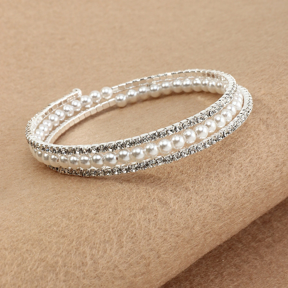 Bracelet Popular Full Of Diamonds Inlaid Elastic Bracelet