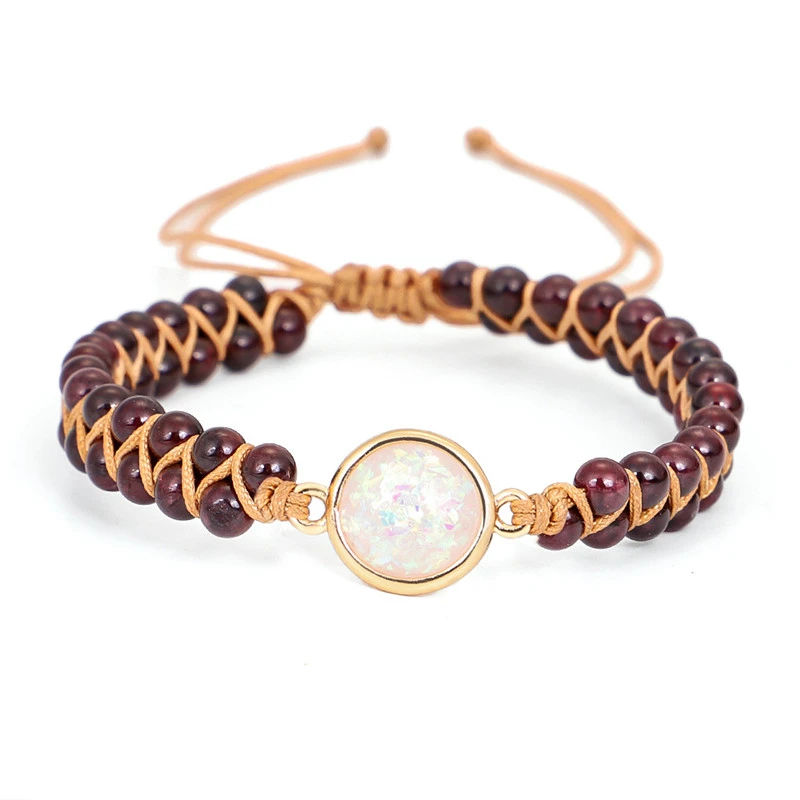 4mm Amethyst Double Layer Hand-woven Winding Bracelet