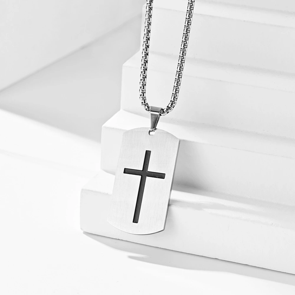 Stainless Steel Crusader Necklace