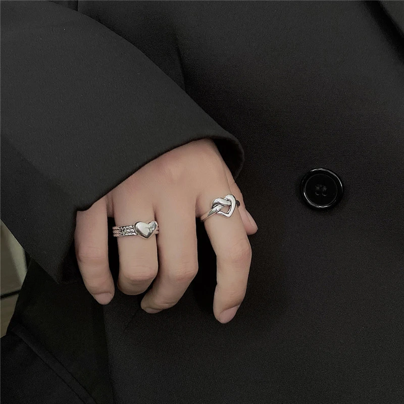 Fashion Light Luxury Personality Niche Design Sense Index Finger Ring
