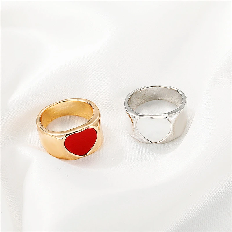 Creative Simple Geometric Love Ring