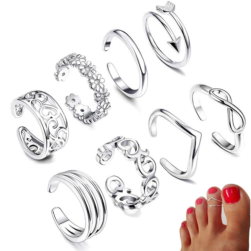 Feet Personality Charm Rose Simple Ring