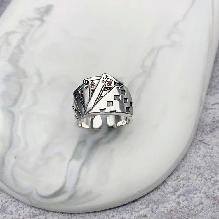Sterling Silver Playing Card Ring