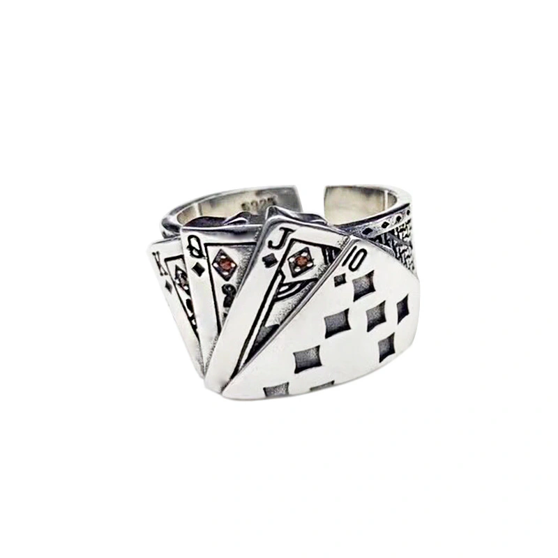 Sterling Silver Playing Card Ring