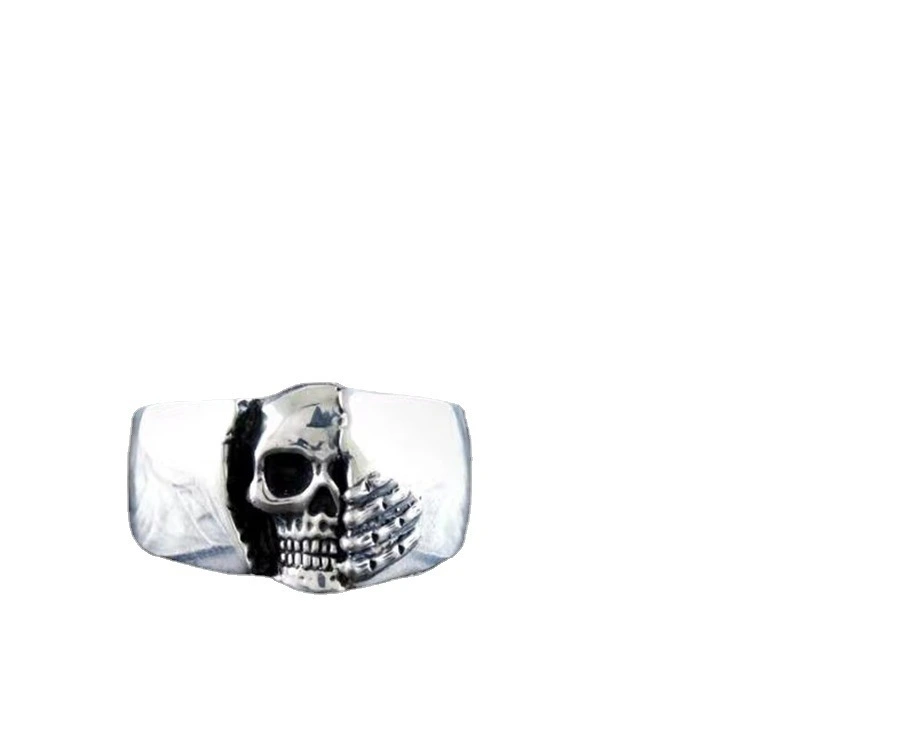 New Motorcycle Punk Style Skull Domineering Men's Retro Ring