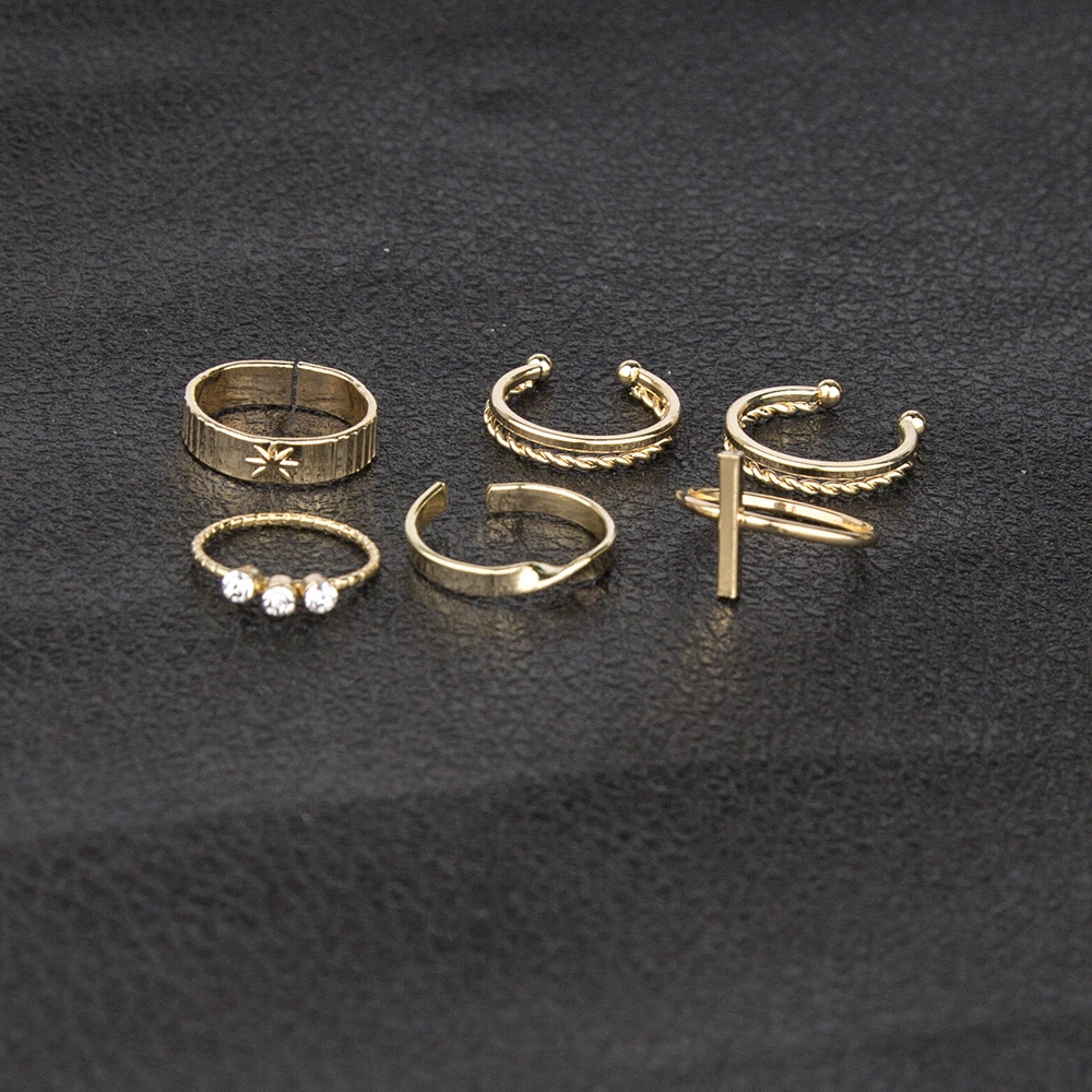 Jewelry Ins Simple Cold Wind Six-Piece Ring