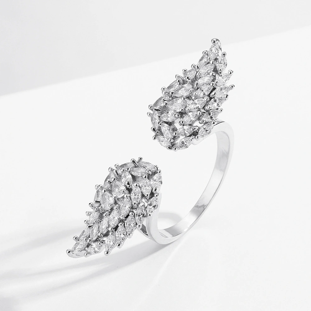 Ins Simple Style, Slightly Inlaid Zircon Ring, Multiple Styles
