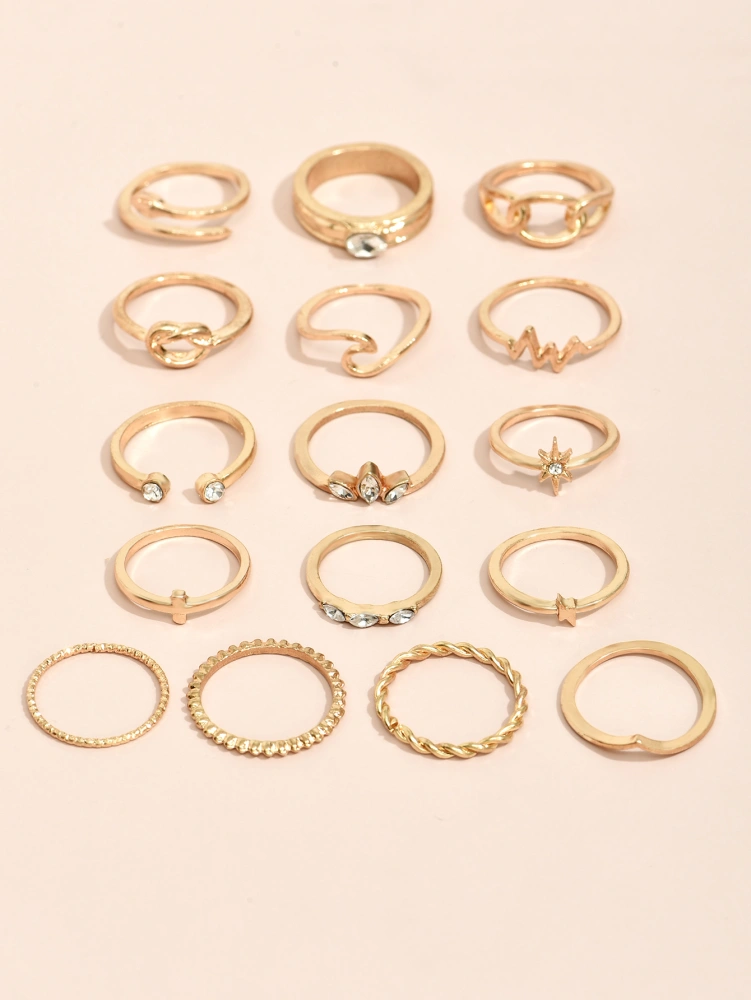 Metal Ring Set Women