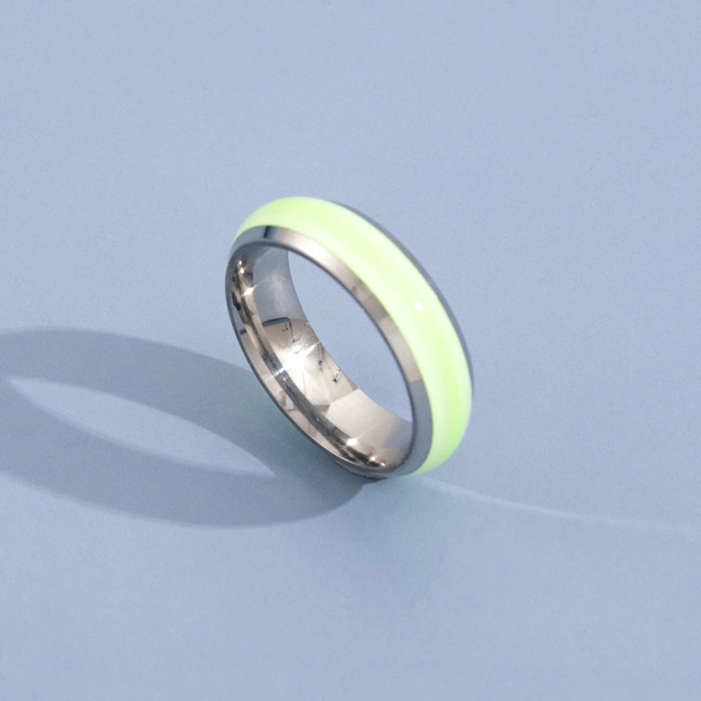 Stainless Steel Index Finger Luminous Female Ring