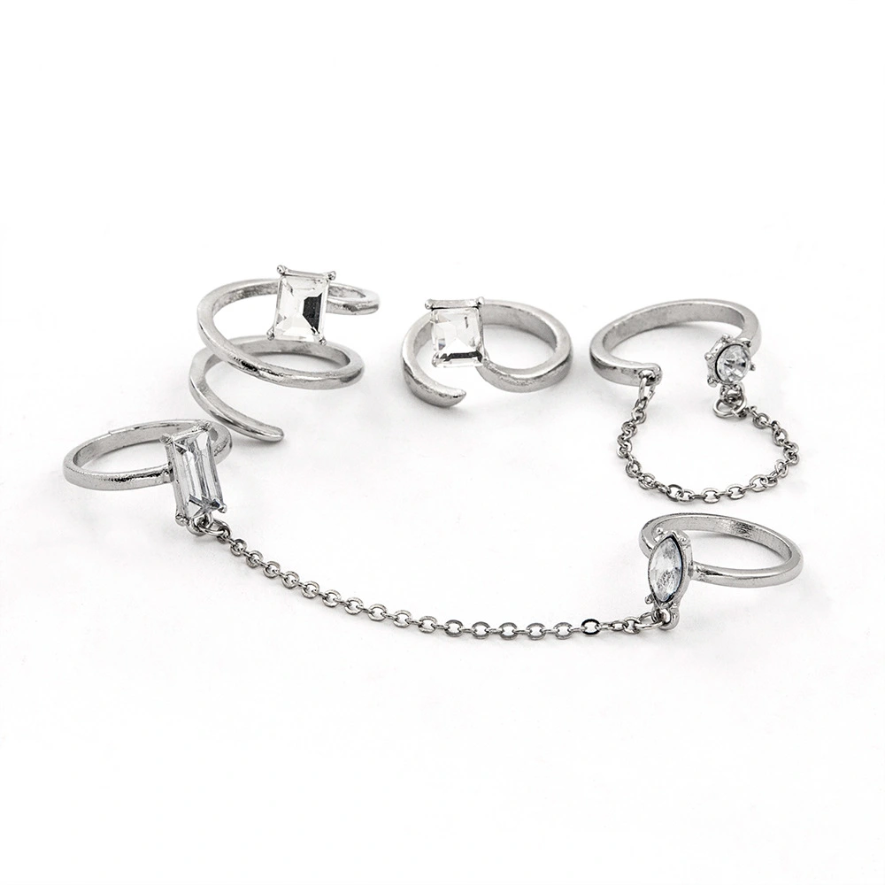 Four-Piece Square Drop Chain Ring