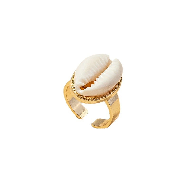 Fashion Jewelry Wholesale 1 Shell Ring Cross-border Trade Ins New Jewelry Qingdao Jewelry