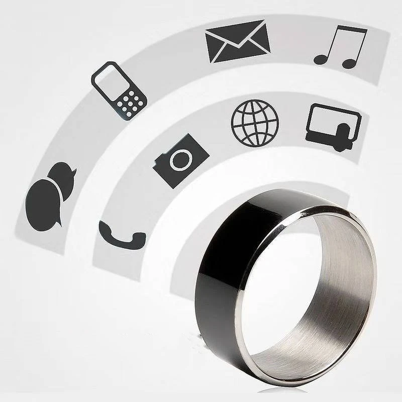 Black Technology Ring Solar Android Temperature Magic Net Red Smart Sci-Fi Bluetooth Ring