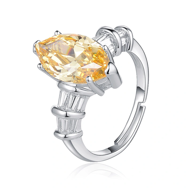 Citrine Female Color Gemstone Live Ring