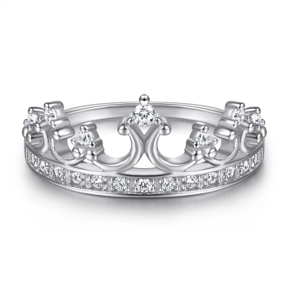 Creative Crown Ring In Sterling Silver