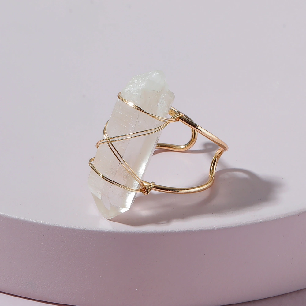 Cross-border Sourcing Crystal Tooth Stone Ring