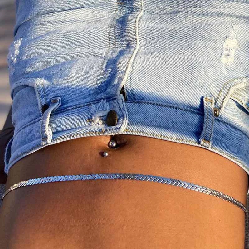 Bikini Simple Waist Chain Airplane Chain Arrow Lady Sexy Waist Chain