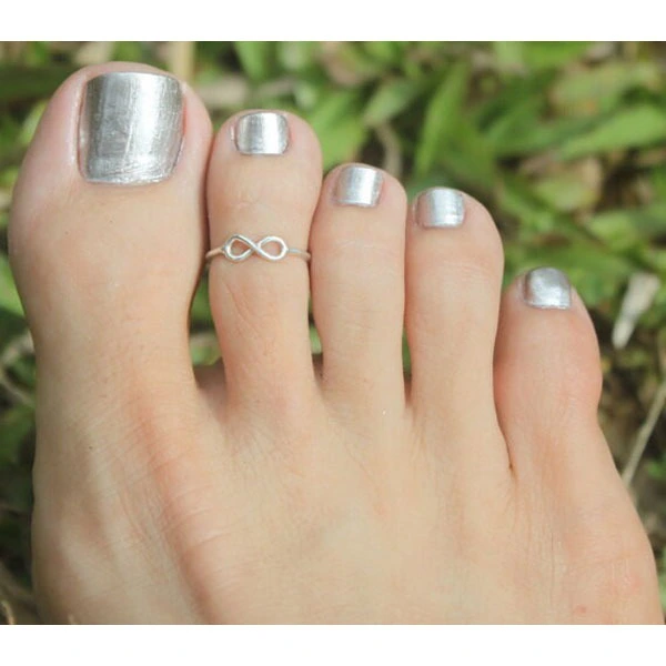 Hot In Summer, Big Metal Symbol, Foot Ring And Ring Dual-Use Jewelry